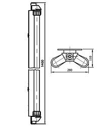 Светильник подпалубный СС-33М